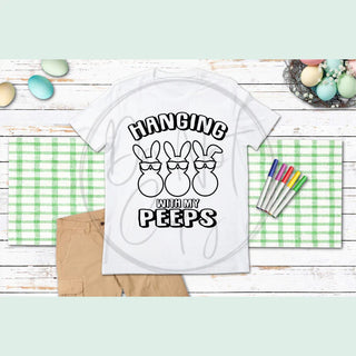 Hanging With My Peeps Coloring Tee