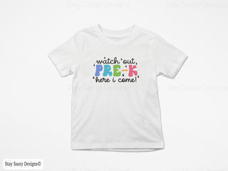 Here I Come Back To School Tee