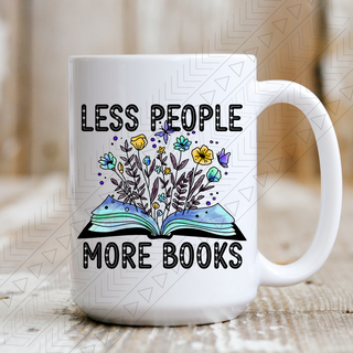 Less People More Books Ceramic Mug 15Oz Mug