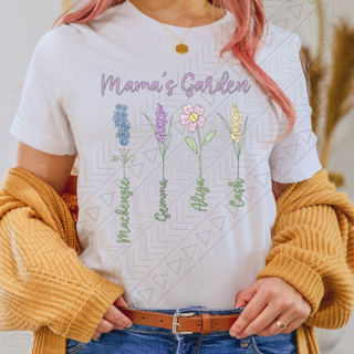 Mamas Garden Name Tee Shirts & Tops