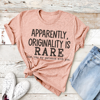 Originality Is Rare Shirts & Tops