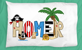Red Pirate Pillowcase Personalized Pillowcases