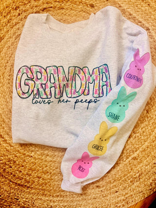 Loves Her Peeps Crew *custom* Shirt