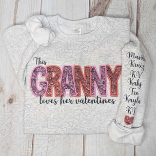 Sequin (Custom) Loves Her Valentines Shirts & Tops