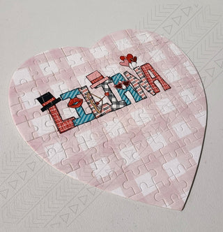 Valentines Name Heart Puzzle