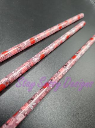 Color Changing Rose Straw