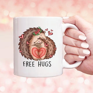 Free Hugs Hedgehog Mug