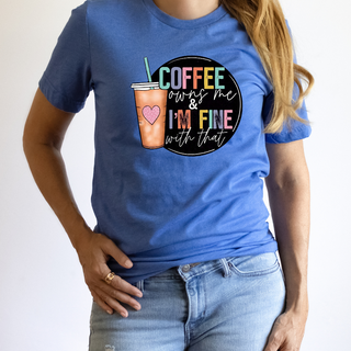 Coffee Owns Me Tee (Multiple Colors Available)