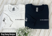 Load image into Gallery viewer, Custom Roman Numeral Date Shirt
