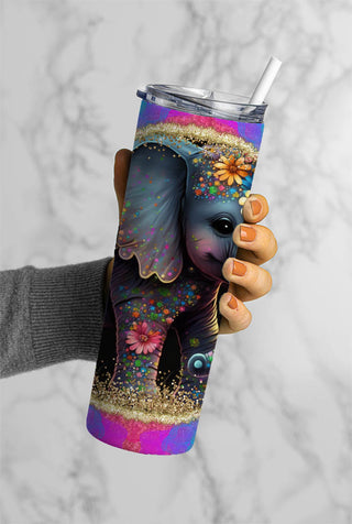 Neon Elephant Tumbler