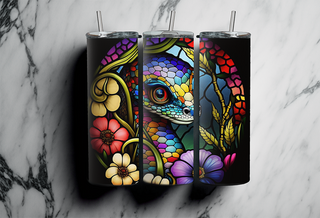 Stained Glass Snake Tumbler