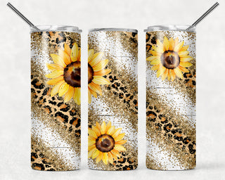 Sunflower Cheetah Tumbler
