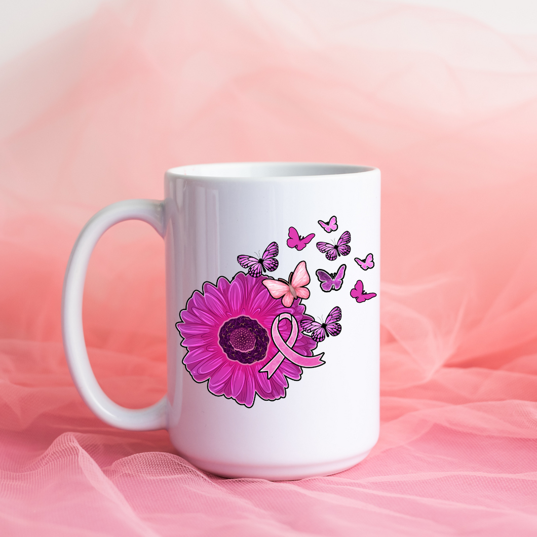 Floral Butterfly BCA Mug