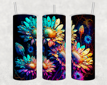 Load image into Gallery viewer, Alcohol Ink Daisy Tumbler
