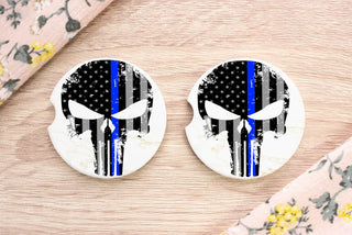 Blue Line Punisher Coasters