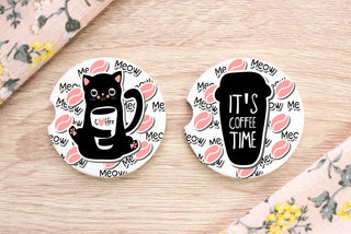 It's Coffee Time Car Coasters