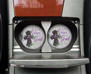 Grace Of God (Purple) Car Coasters