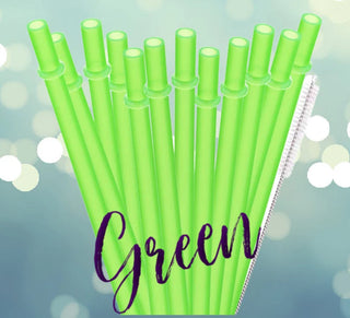Lime Green Straws