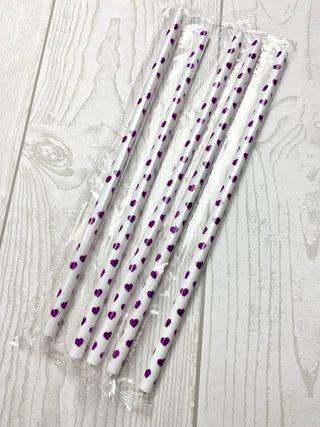 Heart Straw (Multiple Colors Available)