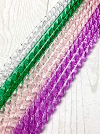 Crystal Straws (Multiple Colors Available)