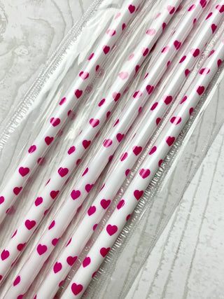 Heart Straw (Multiple Colors Available)