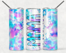 Load image into Gallery viewer, Purple &amp; Blue Watercolor Mama Tumbler
