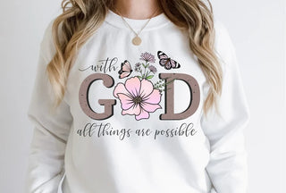 With God All Things Are Possible Crew Sweatshirt