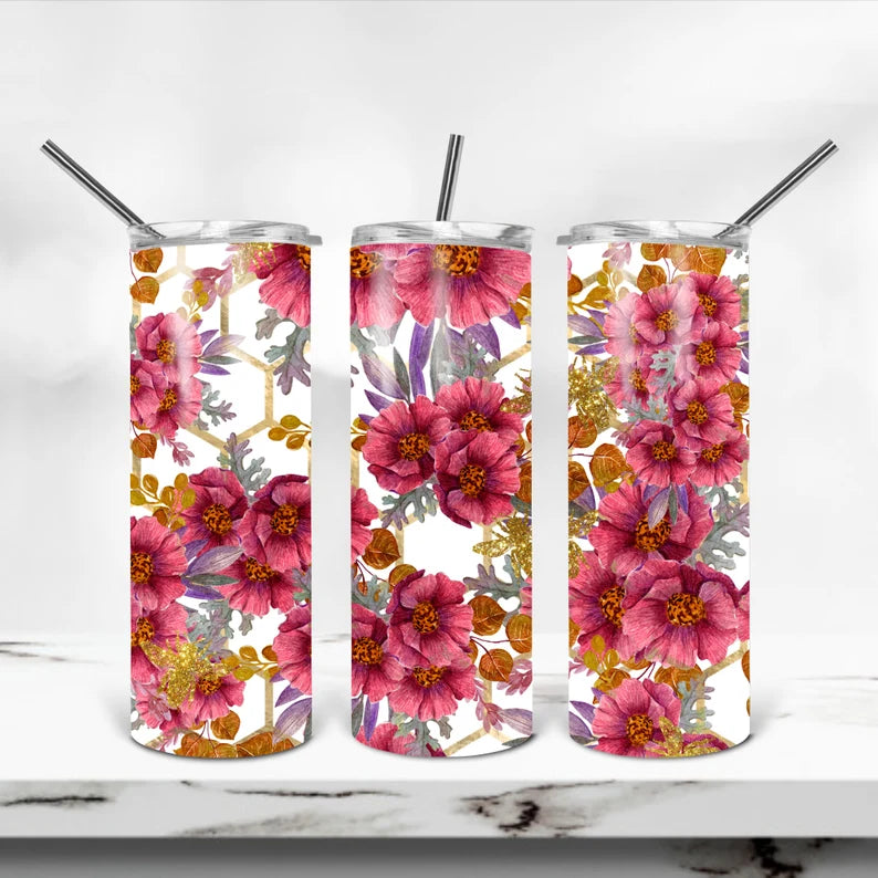 Honeycomb Country Florals Tumbler