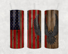 Load image into Gallery viewer, Wood Panel Eagle Tumbler
