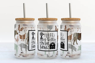 Life Is Better On The Farm Libbey Glass Tumbler