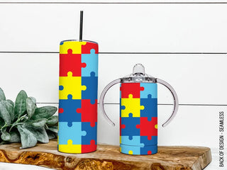 Autism Puzzle Mama & Mini Tumbler Set