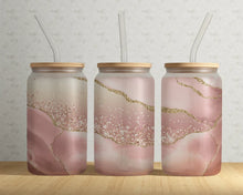 Load image into Gallery viewer, Blush &amp; Gold Libbey Glass Tumbler
