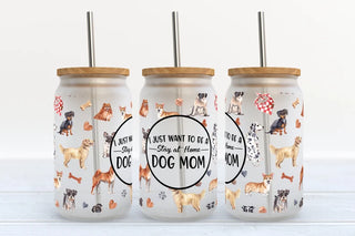 Stay At Home Dog Mom Libbey Glass Tumbler