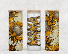 Load image into Gallery viewer, Sunflower Mama Glass Tumbler
