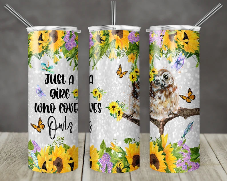 Just A Girl Who Loves Owls Tumbler