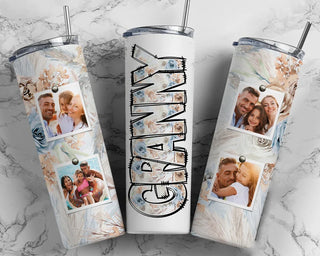 Personalized Country Floral Photo Tumbler
