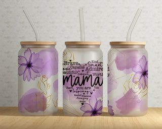 Purple Mama Libbey Glass Tumbler