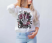 Load image into Gallery viewer, Floral People Give Me The Creeps Sweatshirt
