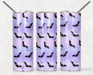 Purple Pastels Bat Tumbler