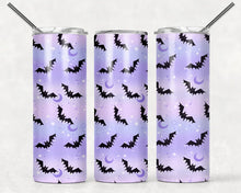 Load image into Gallery viewer, Purple Pastels Bat Tumbler
