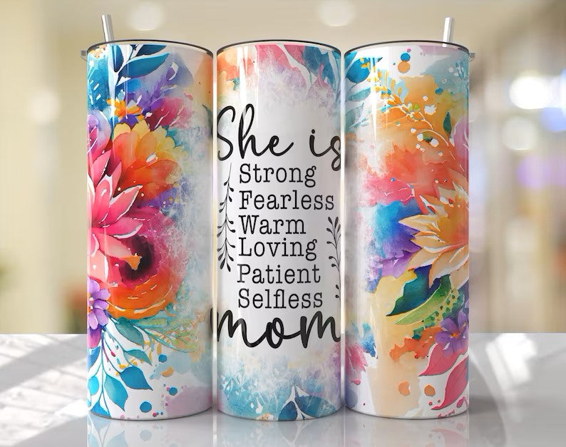 She Is Mom Mother's Day Tumbler