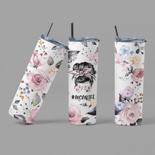 Load image into Gallery viewer, Floral #Momlife Tumbler
