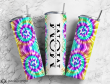 Load image into Gallery viewer, Personalized Tie Dye Mom Tumbler
