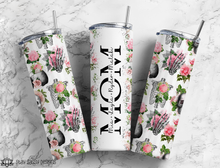 Load image into Gallery viewer, Personalized Floral Skelly Mom Tumbler
