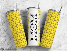 Load image into Gallery viewer, Personalized Honeycomb Mom Tumbler
