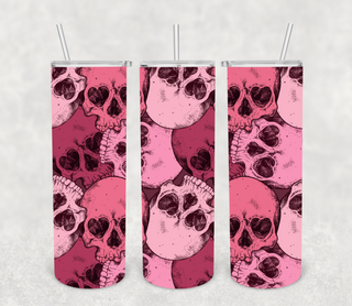 Pink Skull Tumbler